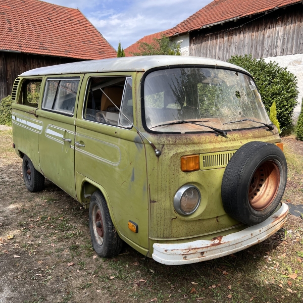 VW Bus T2 1976 Bus original Lack taigagrün P4P4 L63H Typ4 Motor USA Import zu verkaufen T2b